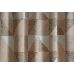 Hoya - barna-bézs geometriai mintás dim out 