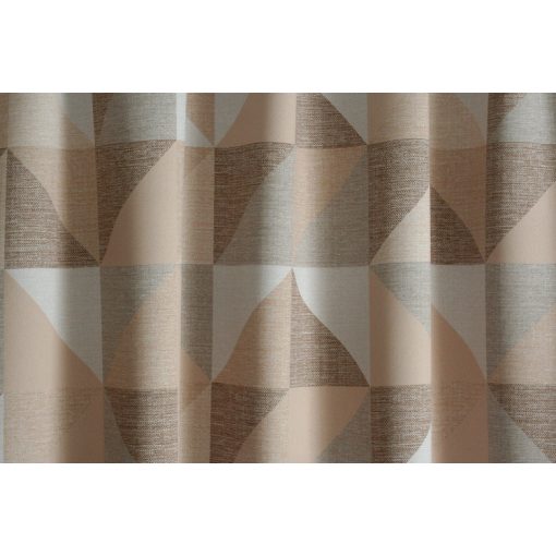 Hoya - barna-bézs geometriai mintás dim out 