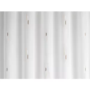   Justine - fehér voile, drapp-barna mintával, max. 205 cm magas
