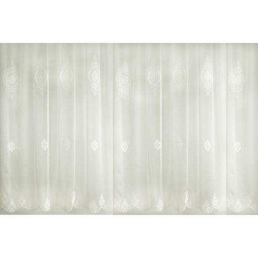 La Pedrera - fehér, hímzett tüll, klasszikus, mintával, max. 275 cm magas