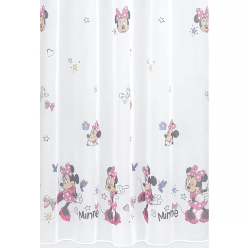  Minnie/C/02 - fehér voile, színes, "Minnie egér" mintával, max. 175 cm magas