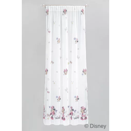  Minnie/C/02 - fehér voile, színes, "Minnie egér" mintával, max. 175 cm magas