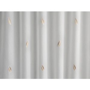    Nadine - fehér voile, bézs színű levélmintával, max. 290 cm magas