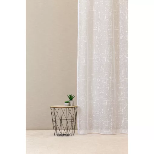 Ozora - szórt mintás fehér jacquard, max. 275 cm magas
