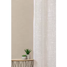 Ozora - szórt mintás fehér jacquard, max. 275 cm magas