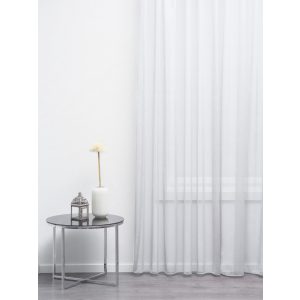    Perla - fehér, vasaláskönnyített voile, max. 295 cm magas