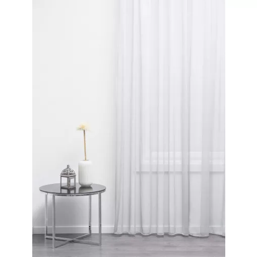  Perla - fehér, vasaláskönnyített voile, max. 295 cm magas