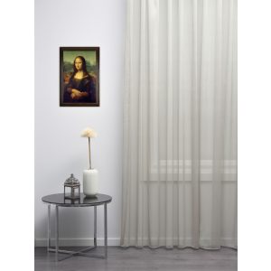    Perla - drapp, vasaláskönnyített voile, max. 295 cm magas