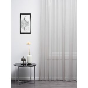    Perla - világos szürke, vasaláskönnyített voile, max. 295 cm magas