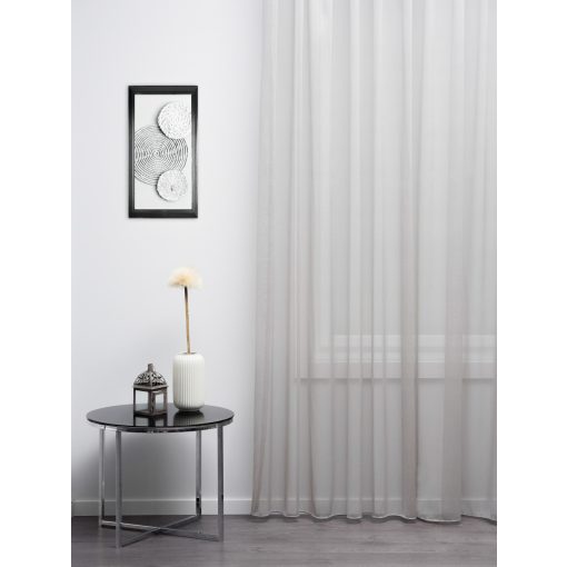  Perla - világos szürke, vasaláskönnyített voile, max. 295 cm magas