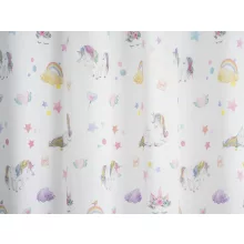  Rainbow Unicorn - fehér szablé, rózsaszín unikornis mintával max. 310 cm magas