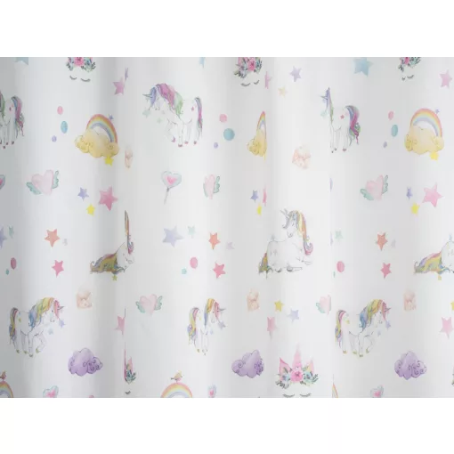  Rainbow Unicorn - fehér szablé, rózsaszín unikornis mintával max. 310 cm magas