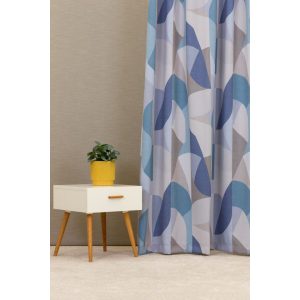 Reims - világoskék és drapp, mintás dim out