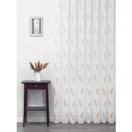    Rosa - fehér voile, bronz színű indamintával, max. 175 cm magas