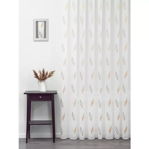  Rosa - fehér voile, bronz színű indamintával, max. 175 cm magas
