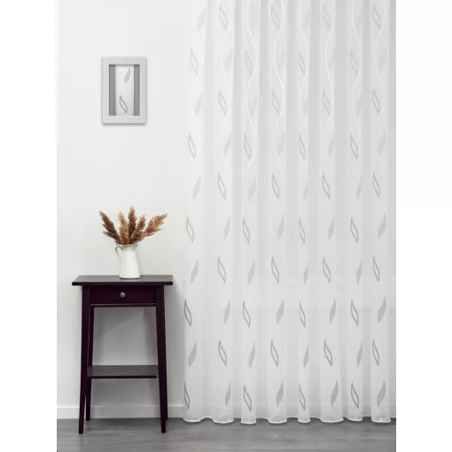  Rosa - fehér voile szürke indamintával, max. 175 cm magas