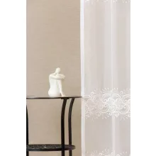  Samina - fehér, hímzett voile, klasszikus mintával, max. 195 cm magas