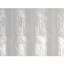Sandra - fehér organza, levélmintával, max. 295 cm magas