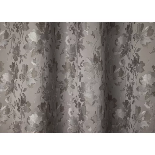 Serafina Bloom - fényes, barnásszürke, virágmintás dekor 