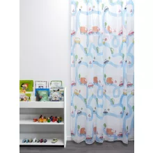  Street - fehér voile, színes, autós mintával, max. 290 cm magas