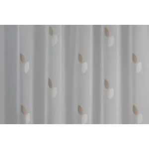    Tiria - fehér voile bézs- és krémszínű levélmintával, max. 170 cm magas