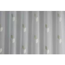  Tiria - fehér voile, zöld- és krémszínű levélmintával, max. 170 cm magas