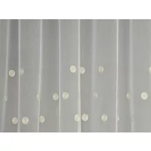 Tula - hímzett, fehér tüll, pöttyös mintával, max. 280 cm magas